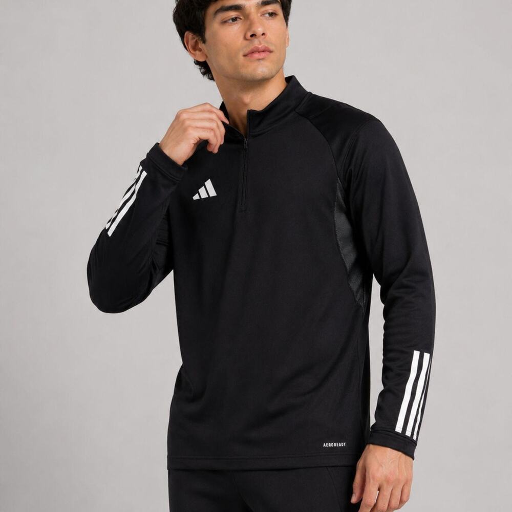 Adidas black aeroready quarter zip